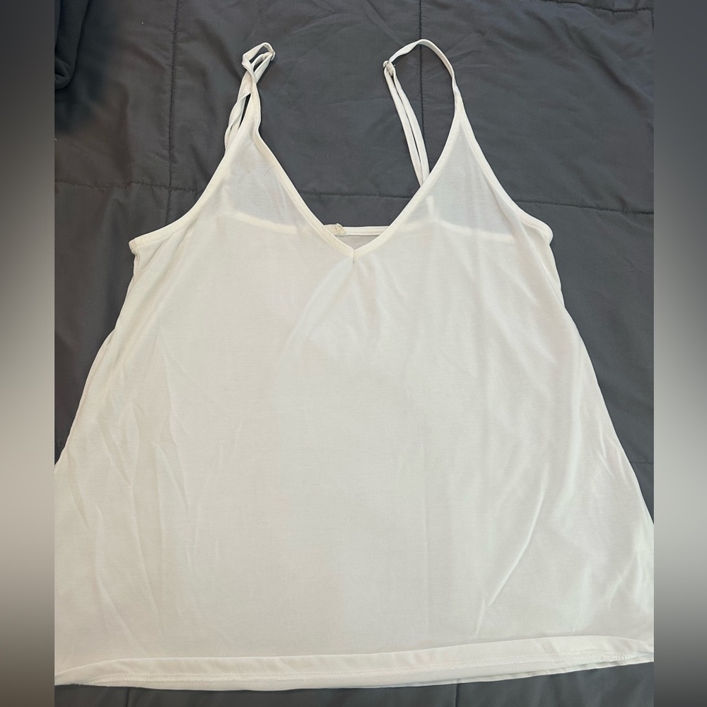 White Women's Top soft suede